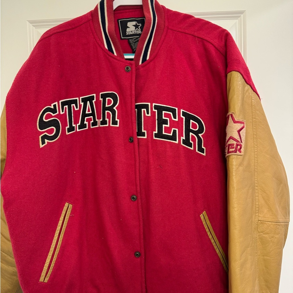 Starter Red and Tan Men's Jacket